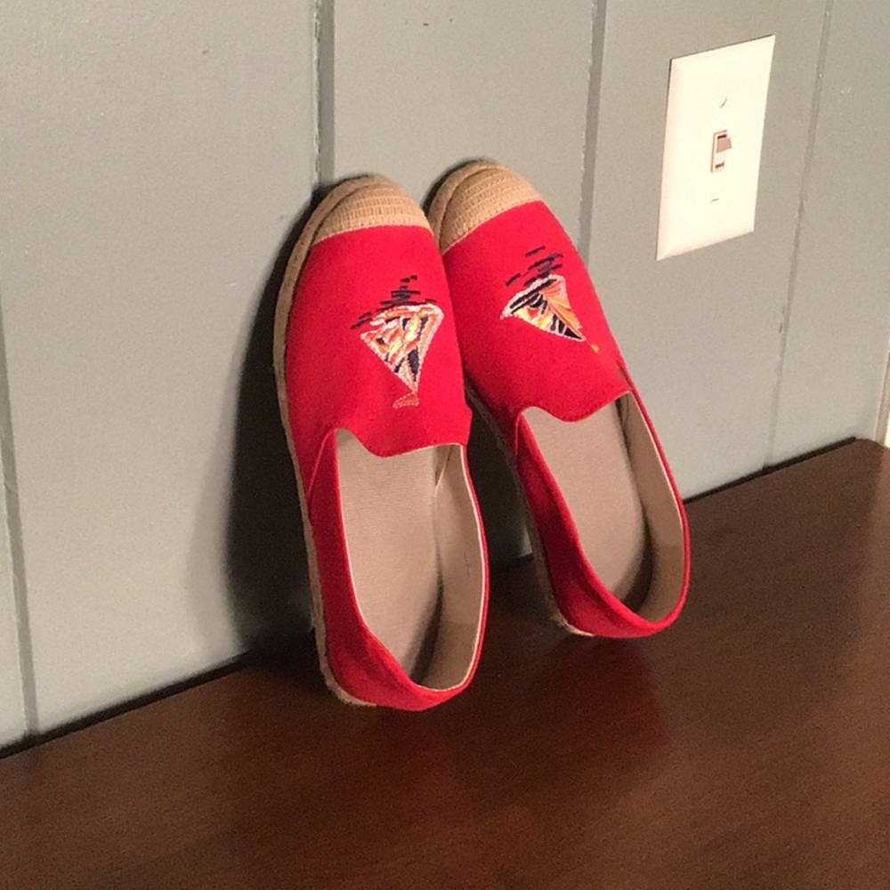 Red flats.